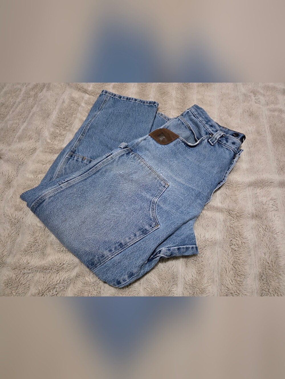 36×34 Mens Wrangler Classic Light Blue Men’s Jeans - Relaxed Fit